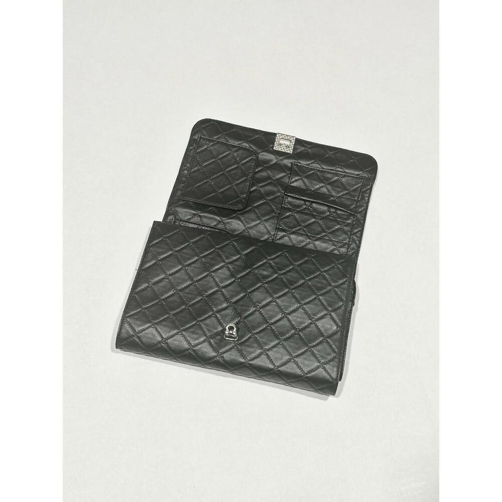 BH Cosmetics Women's Black Leather Clutch Makeup Brush Roll Bag - Picture 10 of 14